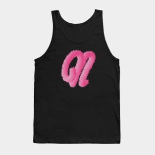 N Pink Animal Initials Tank Top